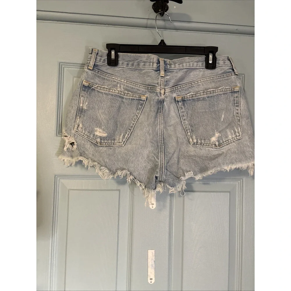 AGOLDE Parker Vintage Cut Off Shorts Distressed Light Wash‎ Denim Size 29